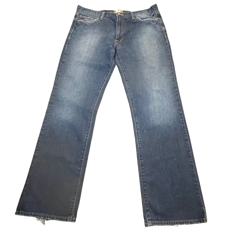 Lucky Brand Mensโ Blue Jeans 32 Short Inseam Ringspun Cotton Denim Straight Leg
